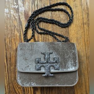 NWPT Tory Burch Eleanor Velvet Flap Bag